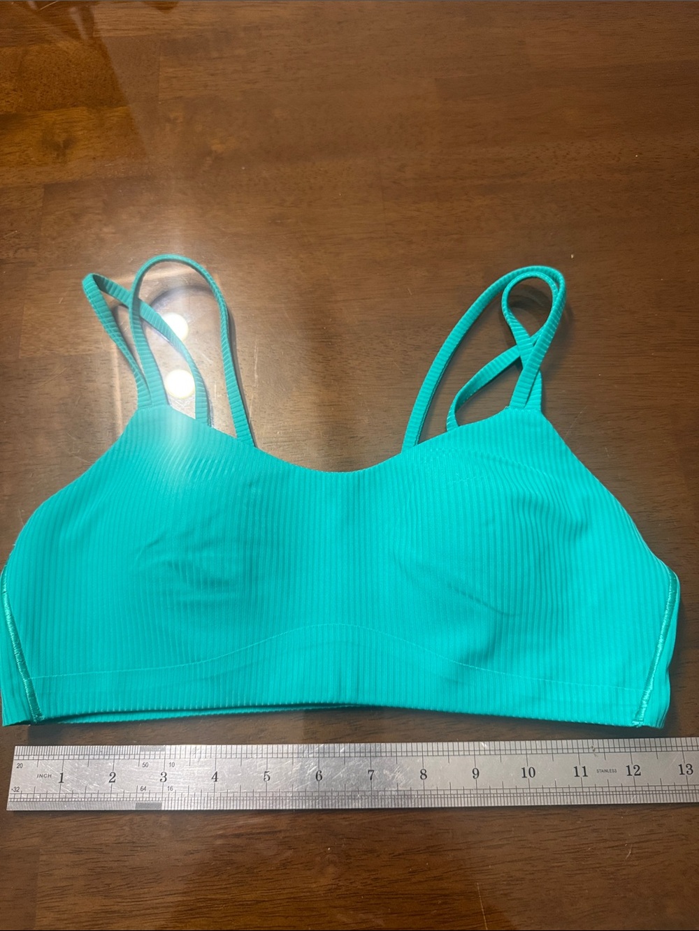 lululemon like a cloud sports bra. Ribbed Green size 6